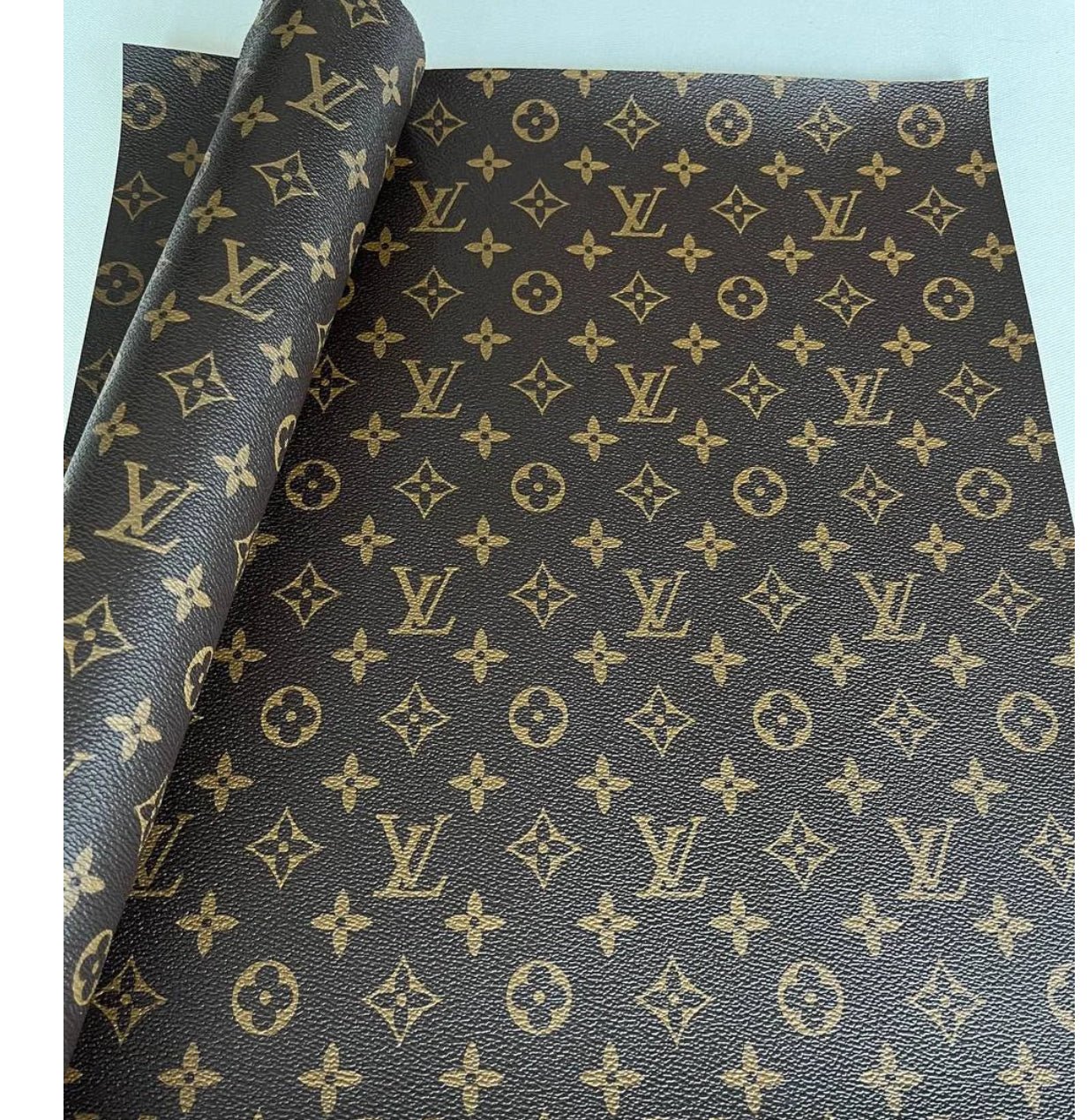 One yard faux leather fabric