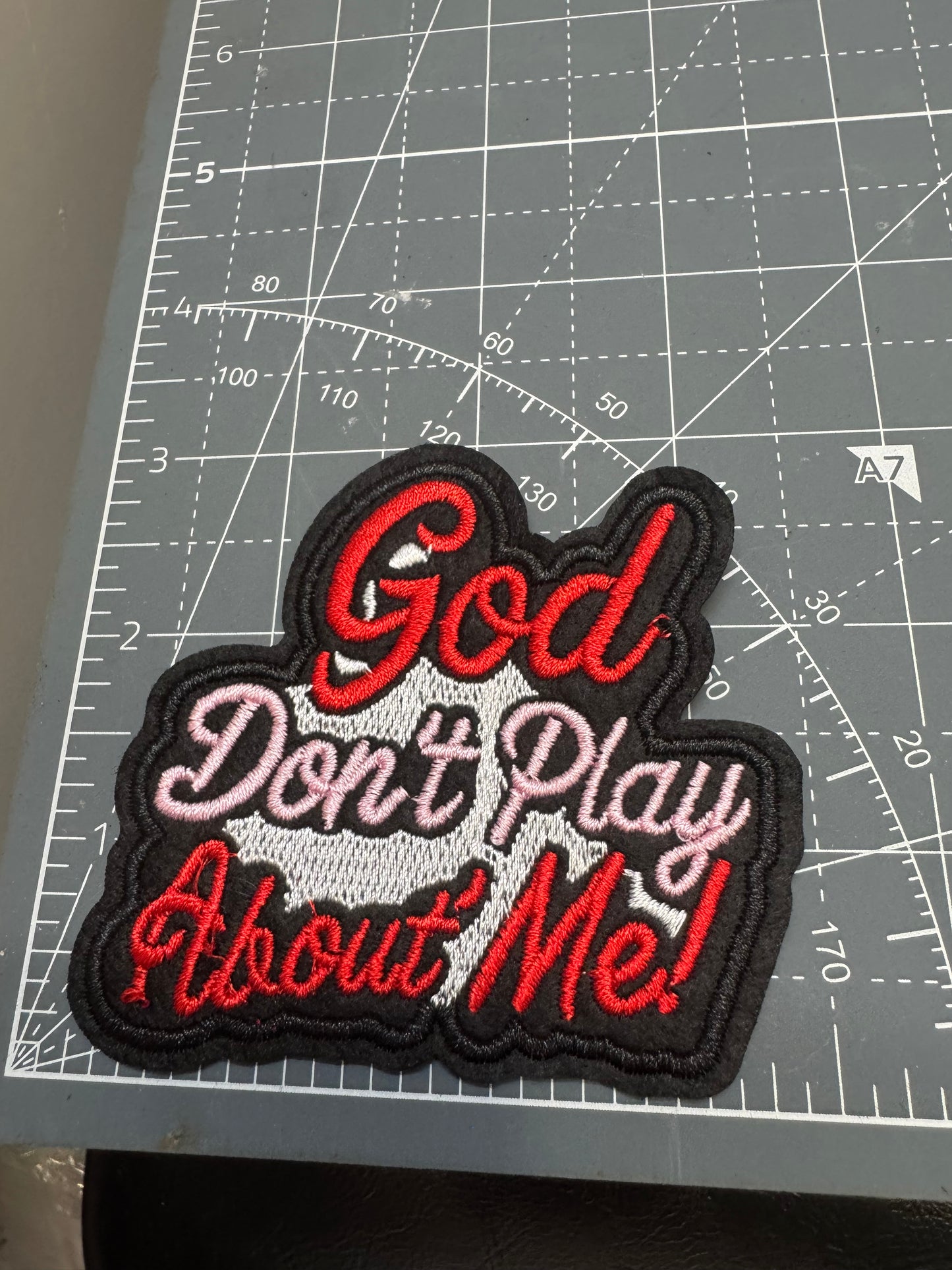God don’t play me ( red & pink)