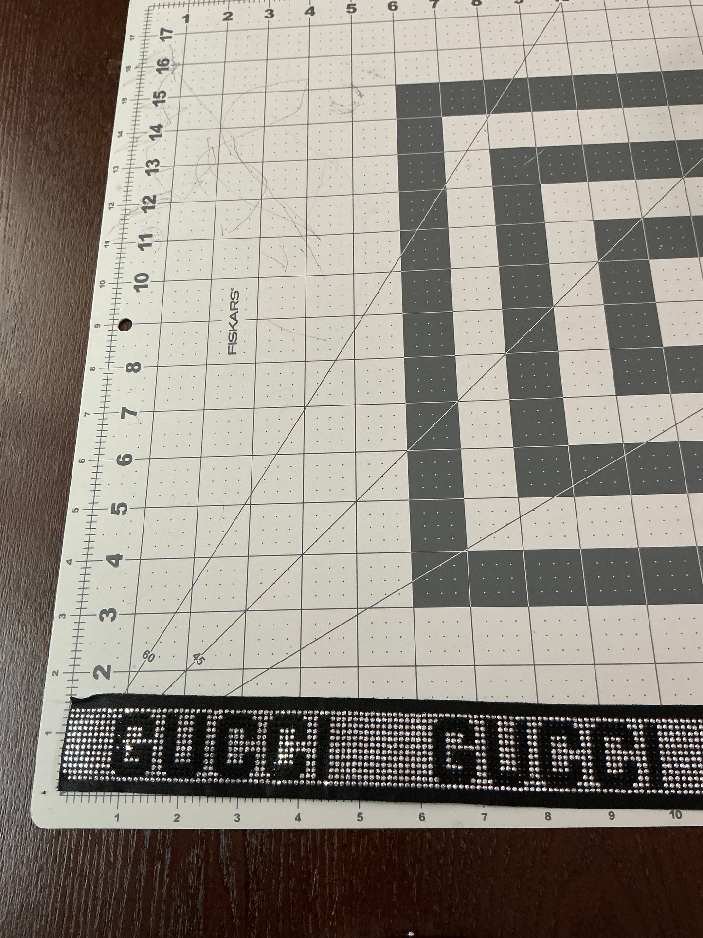 Iron on bling GG Ribbon 