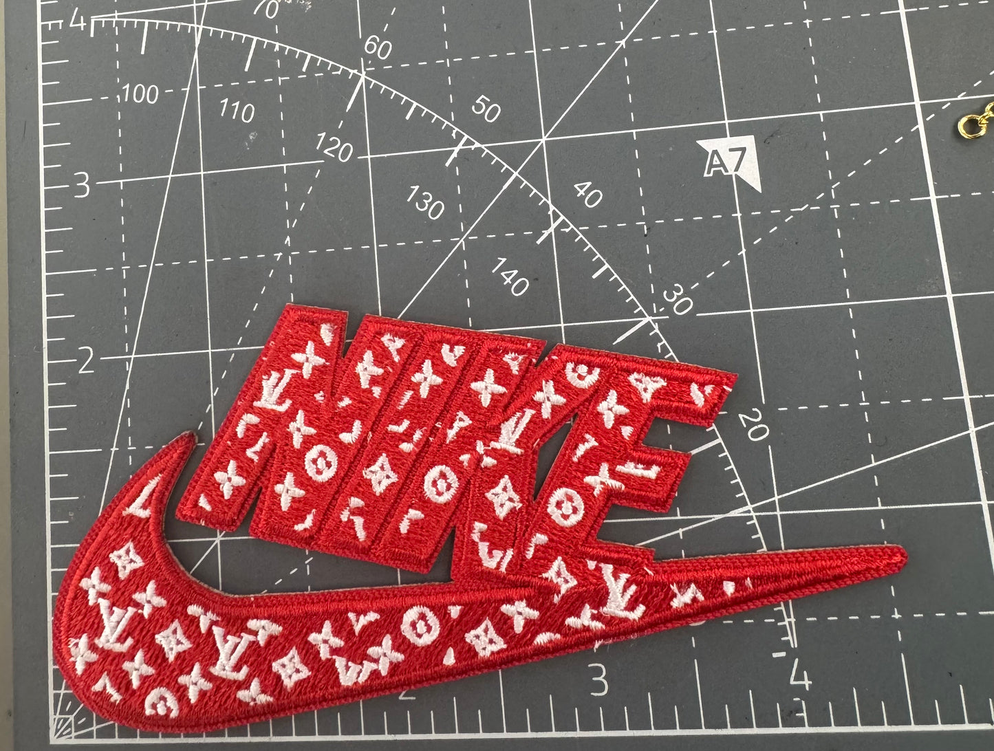 Red NIkE patch