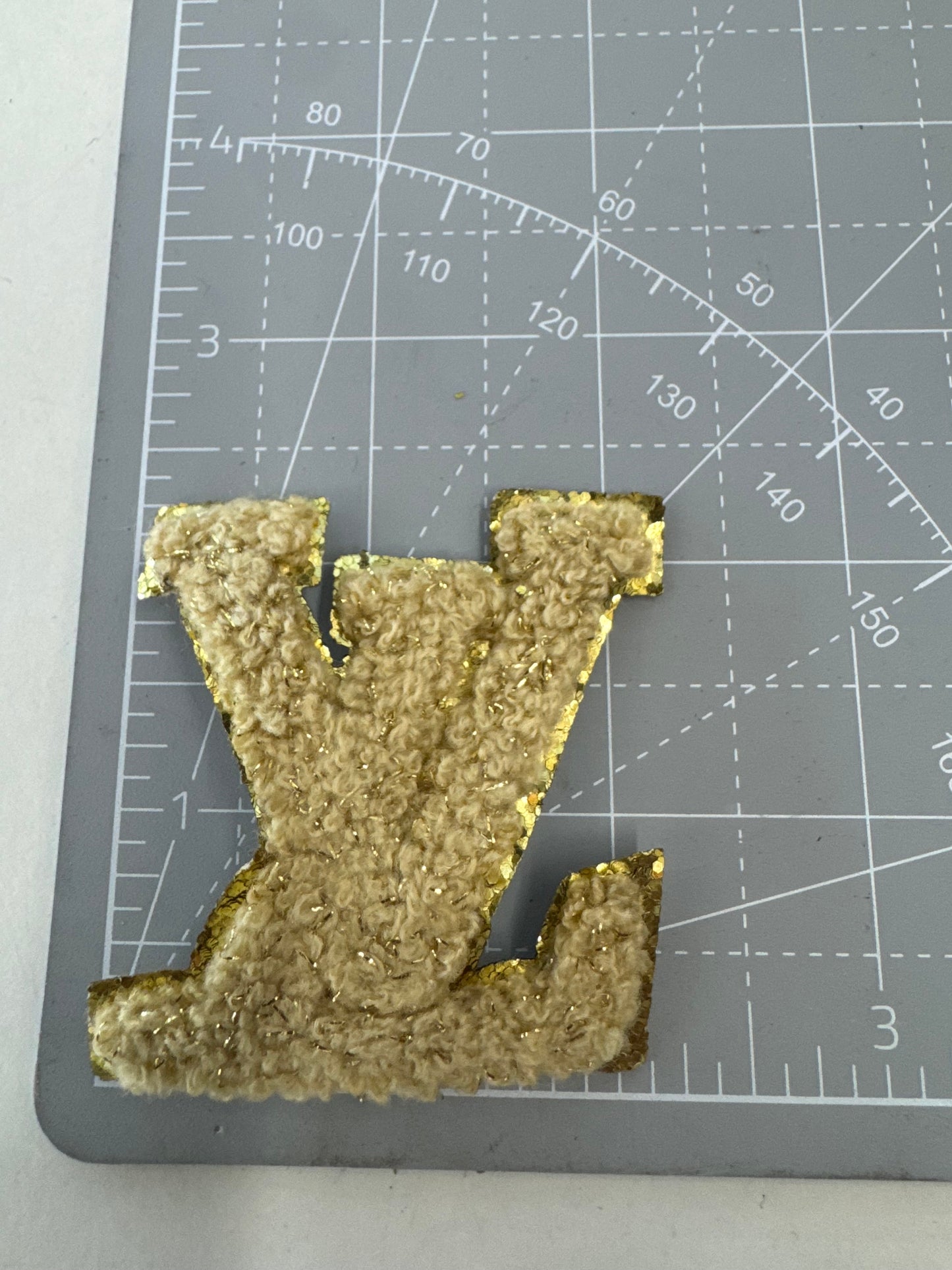 Beige LV patch