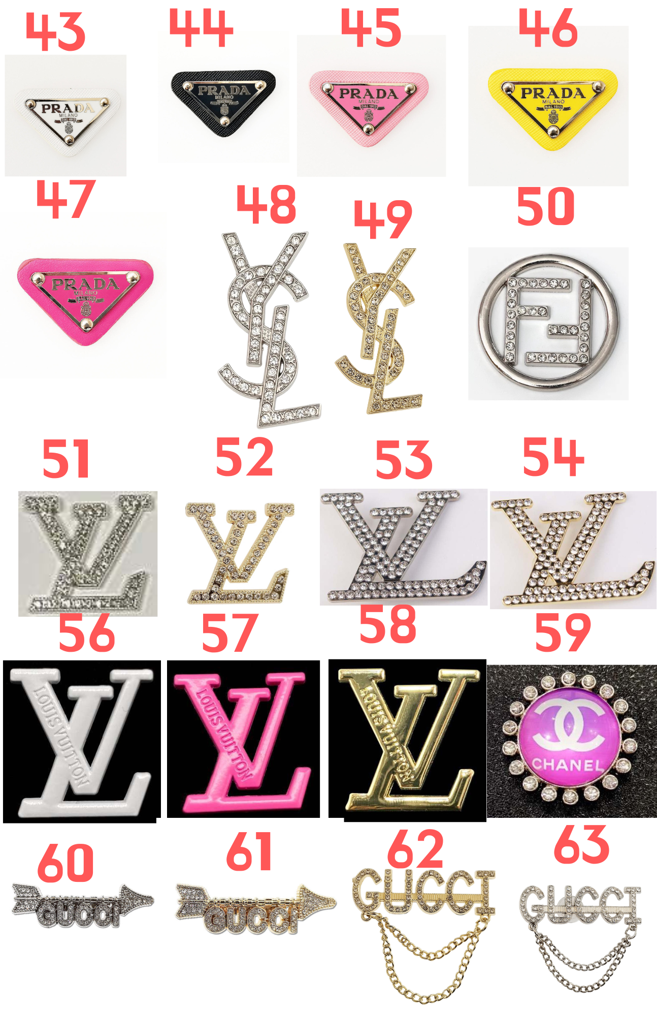 Luxury charms