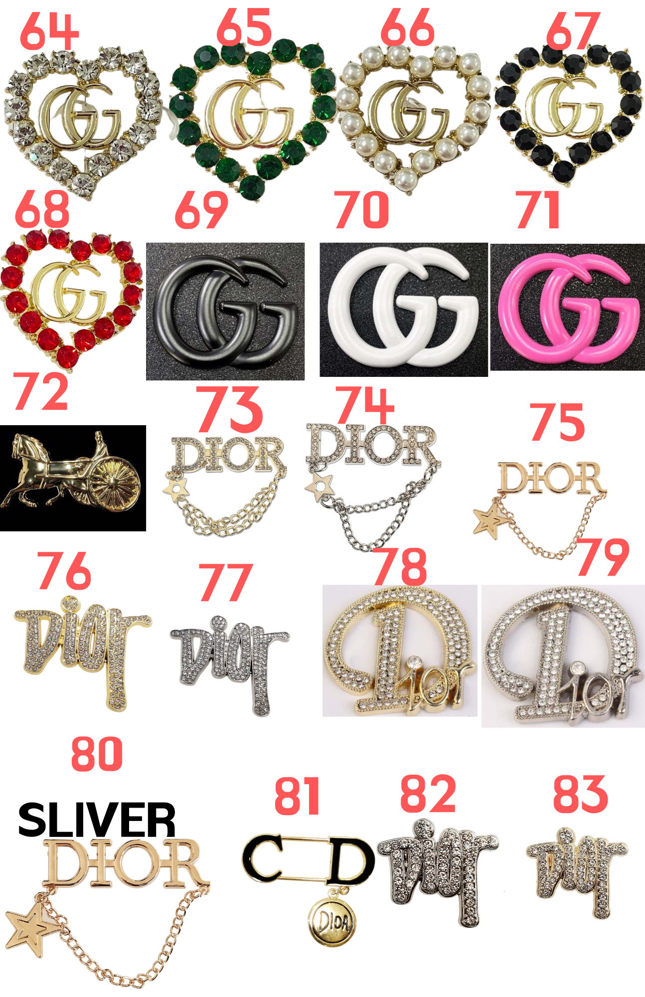 Luxury charms
