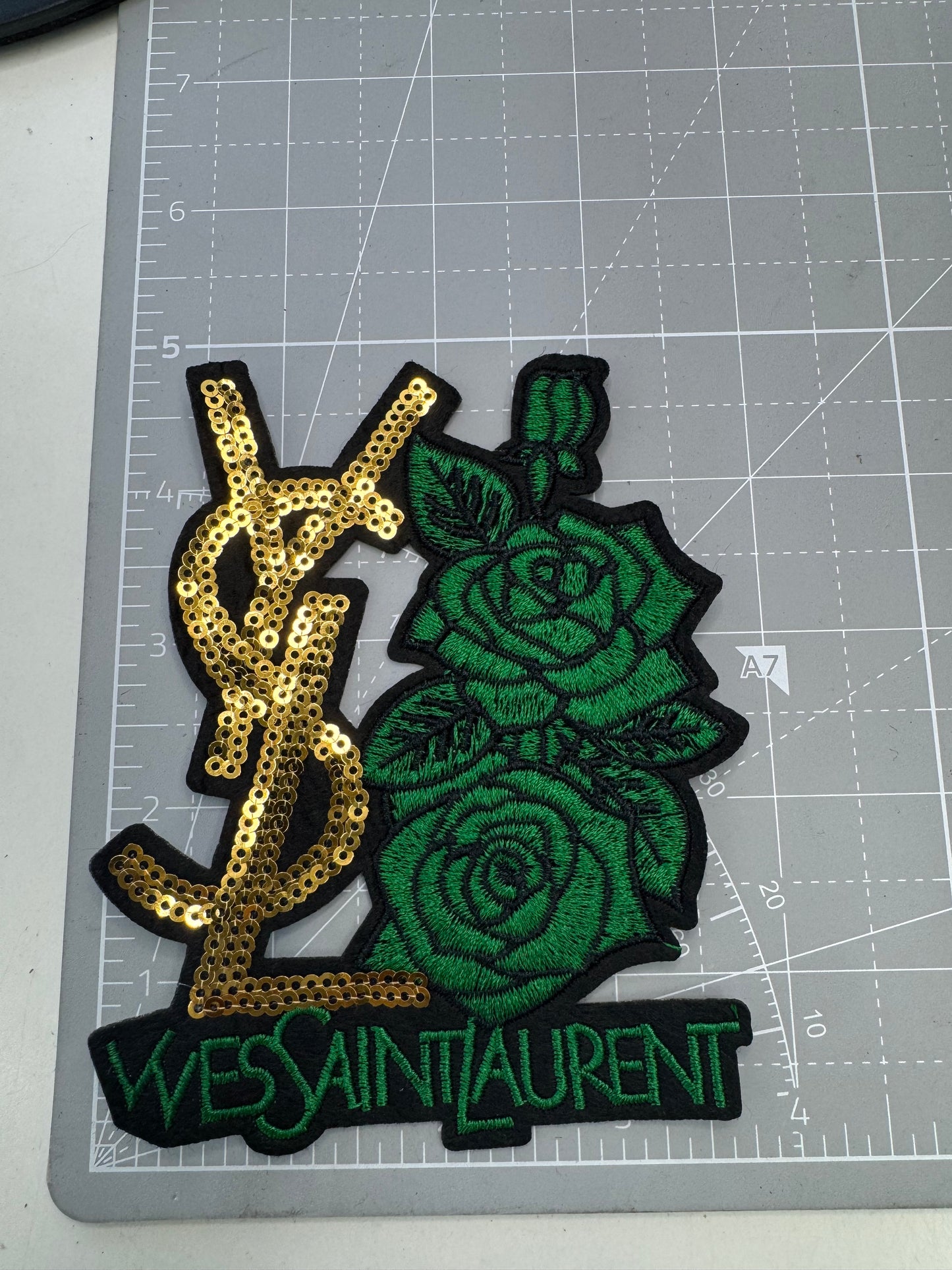 Bling Designer w/ flowers patches