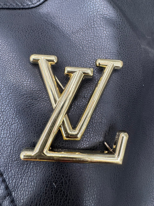 Gold LV brooch