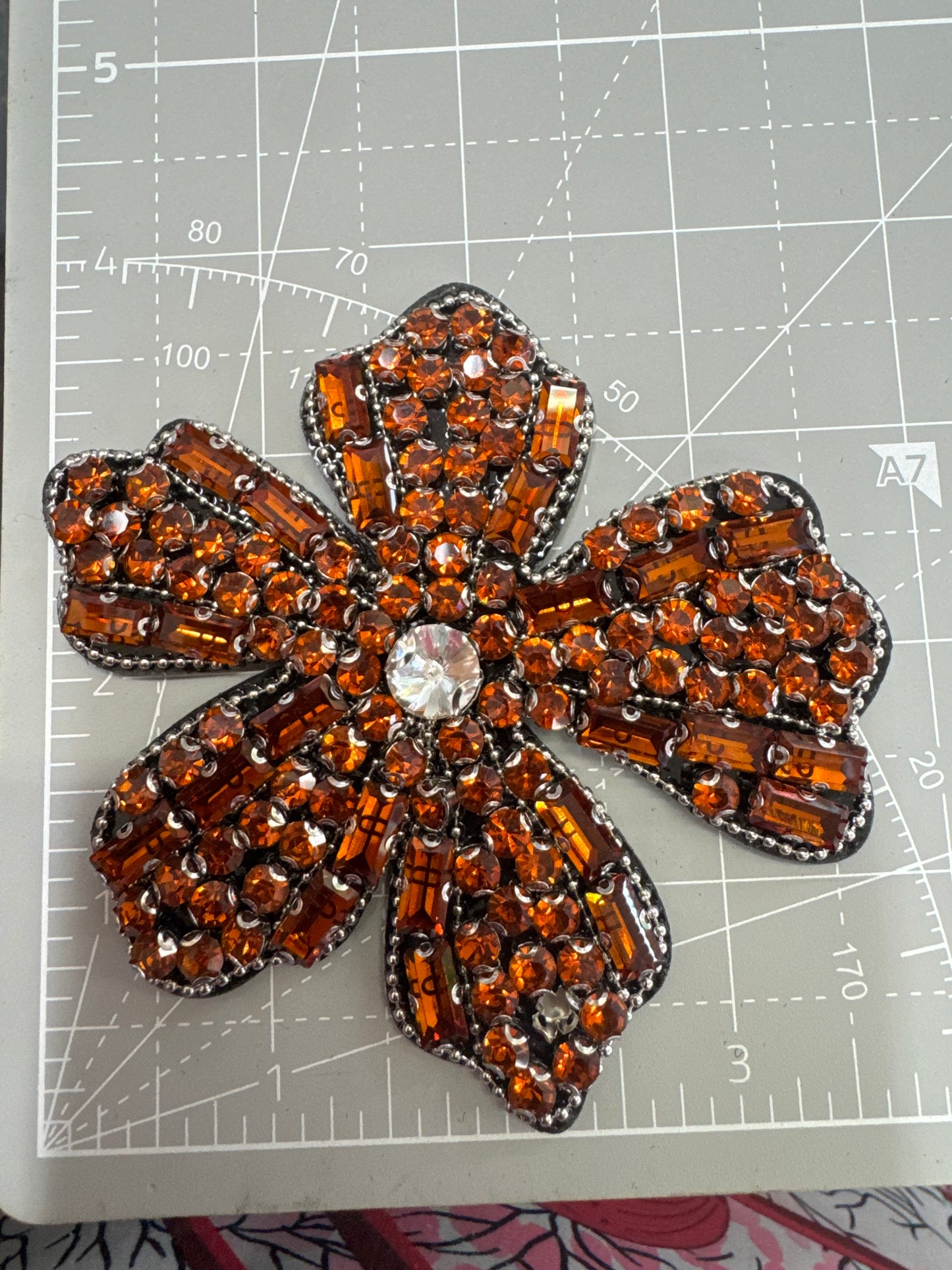 ￼Rhinestone Flowers