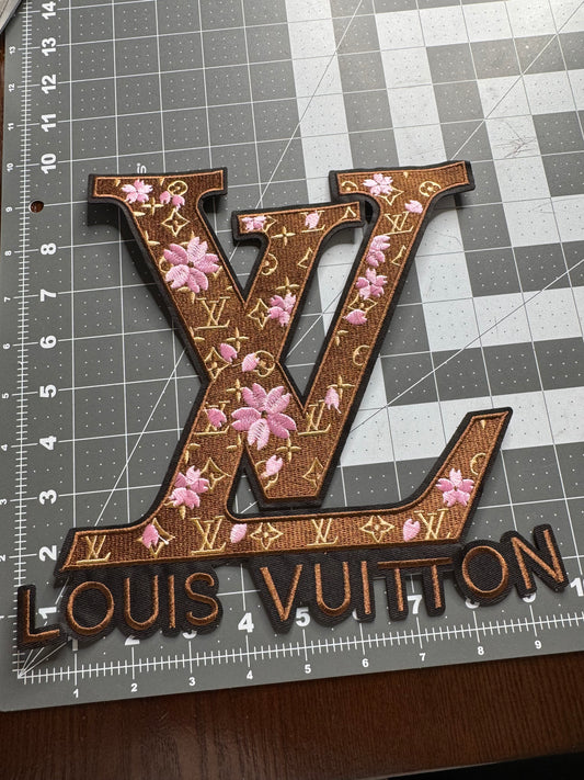 LV w/ Flowers Patch