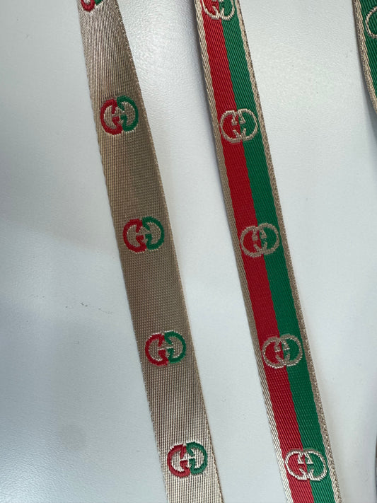 Green and red GG Ribbon (1yard)