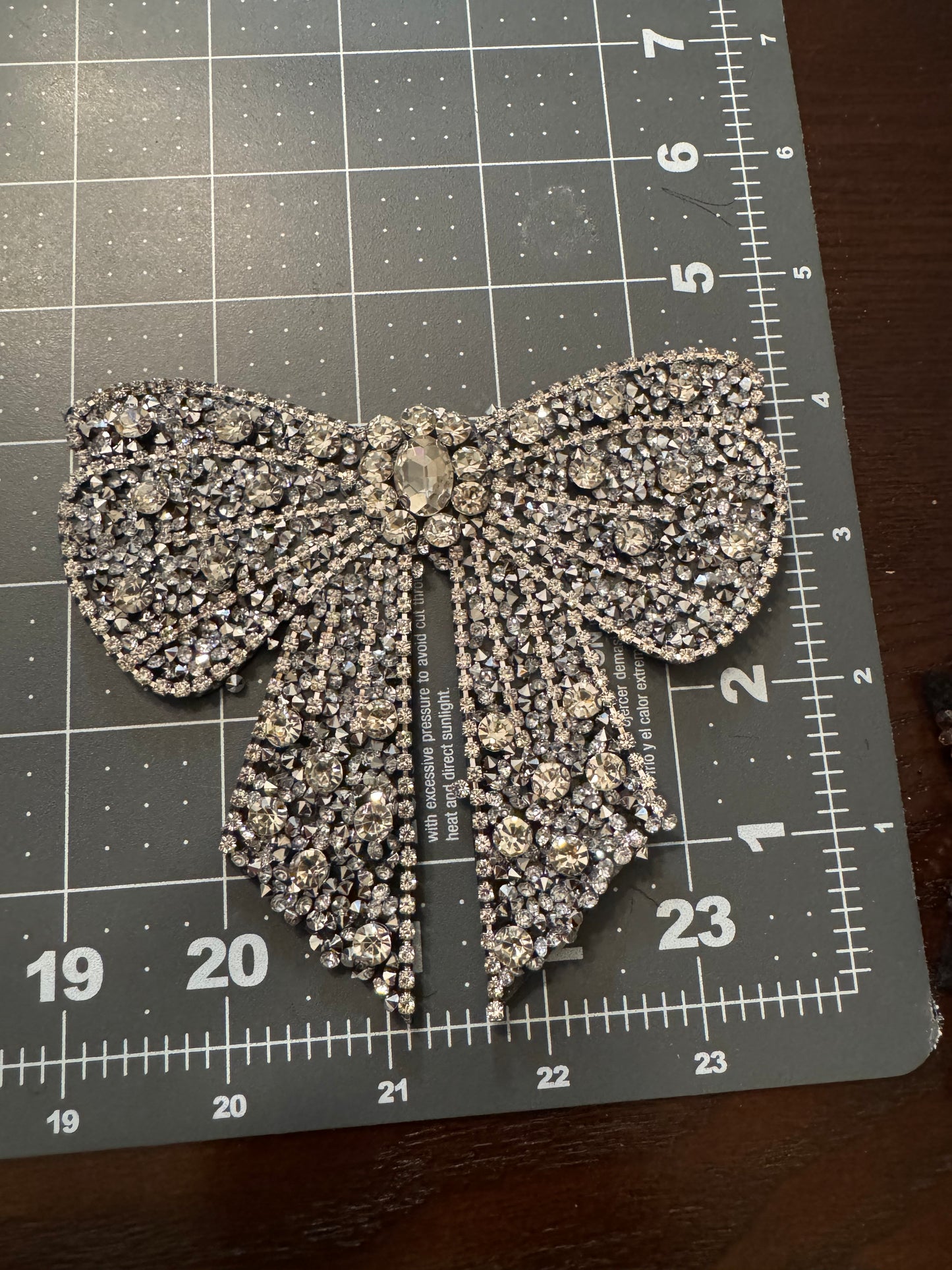 Rhinestone Bow patch