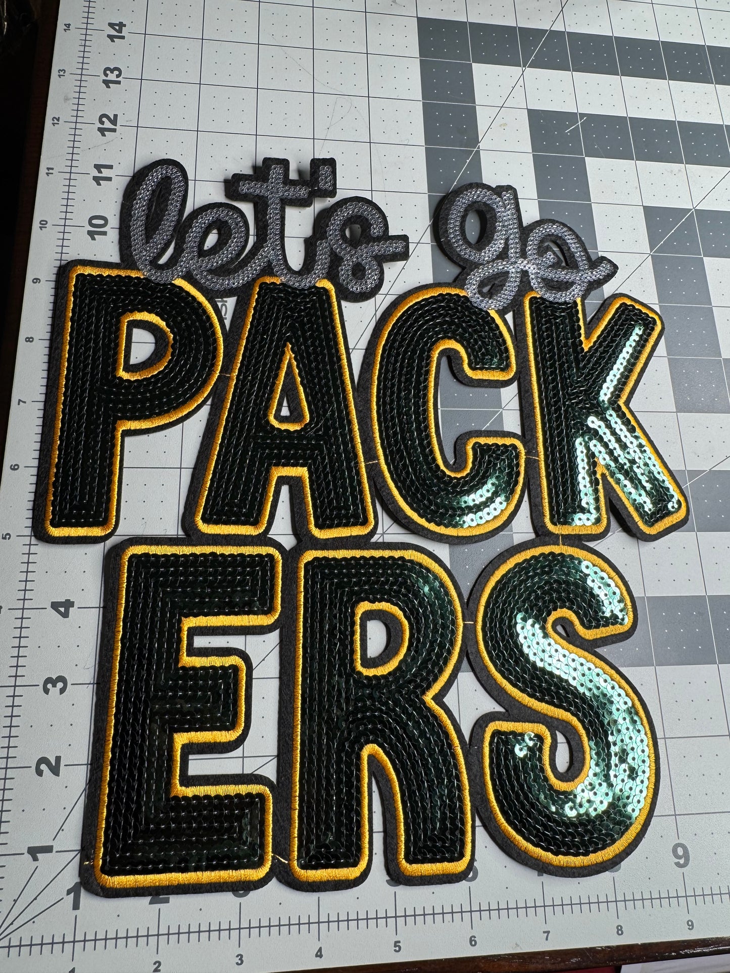 Let’s go Packers 11 inch patch ￼