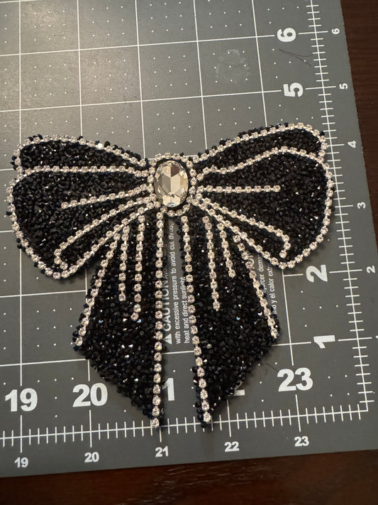 Rhinestone Bow patch