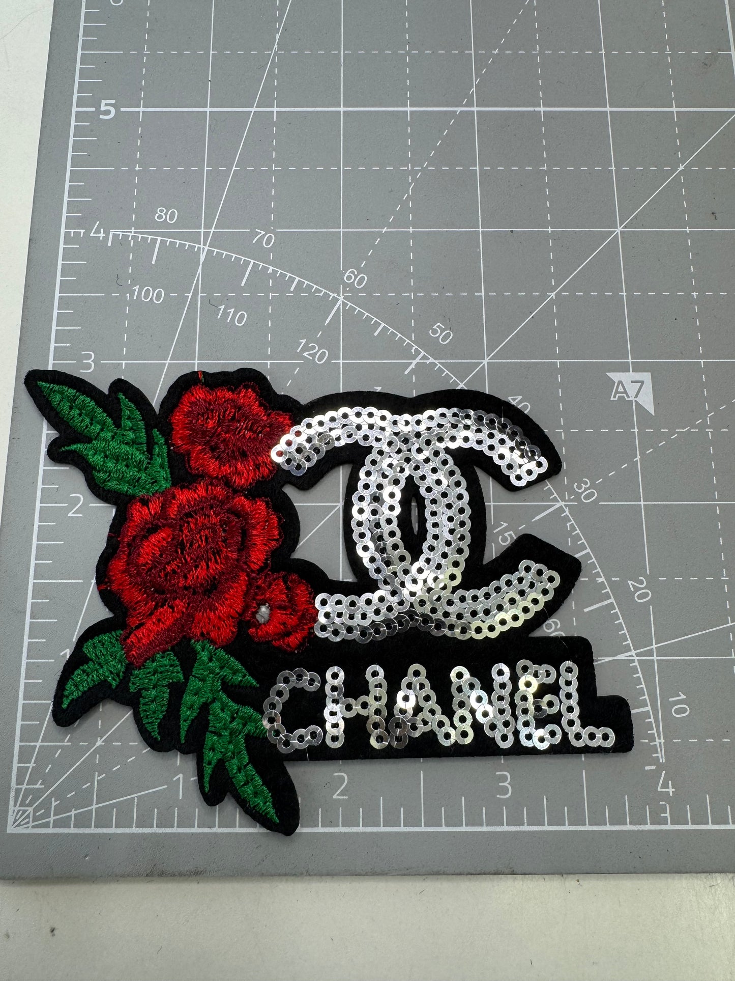 Bling Designer w/ flowers patches