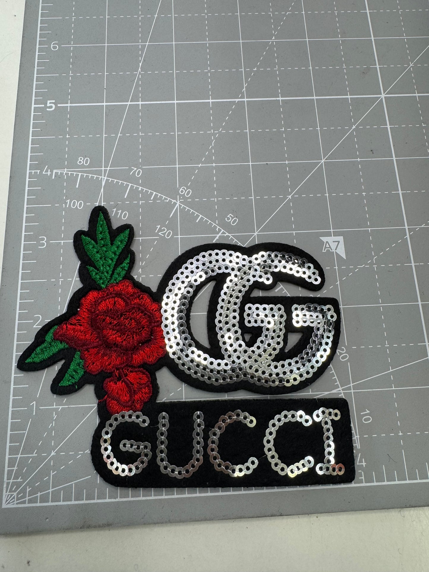 Bling Designer w/ flowers patches