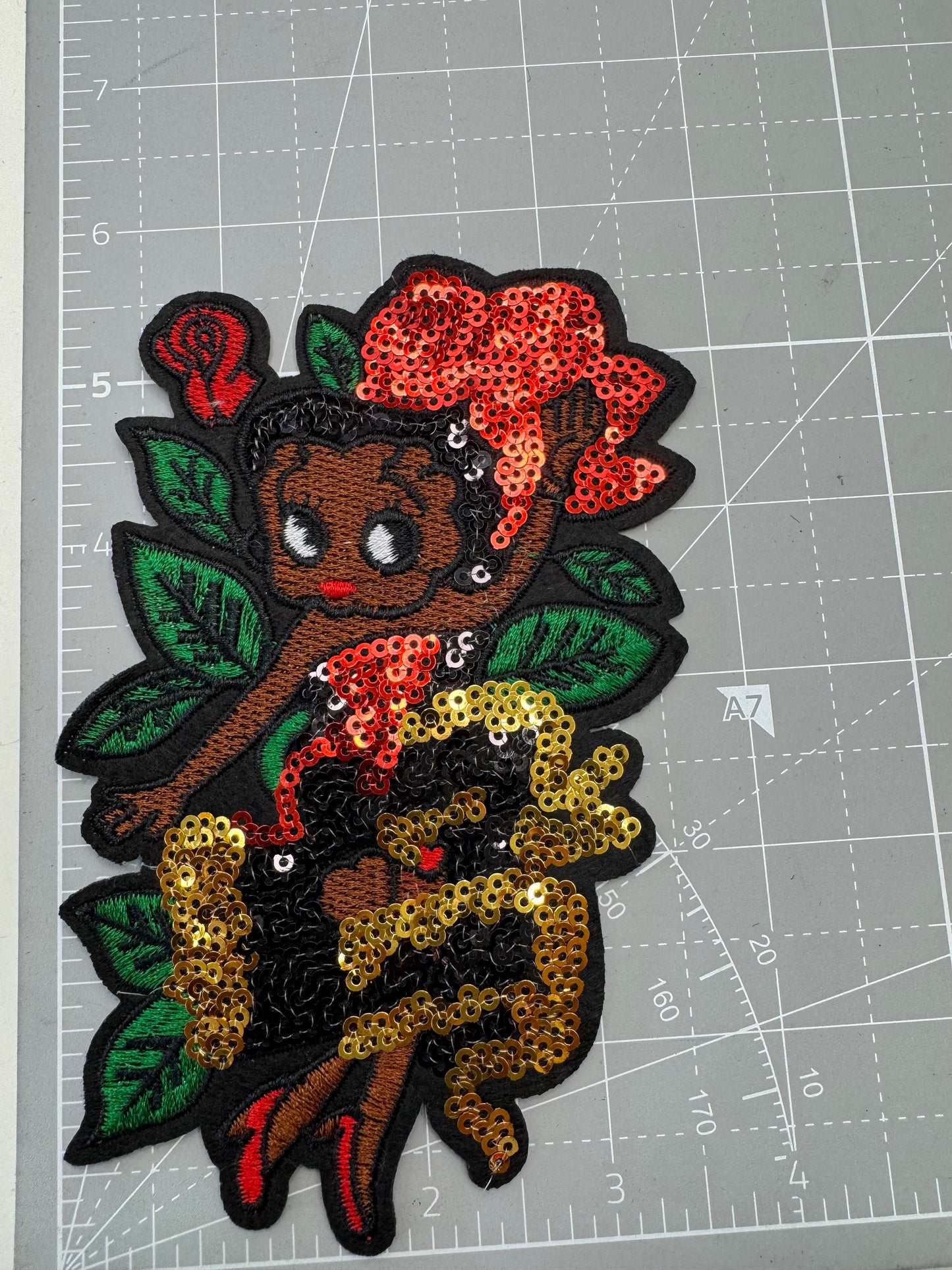 Bling Designer w/ flowers patches