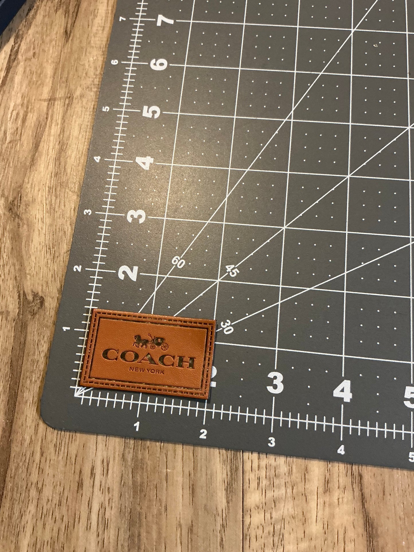 Brown coach tag