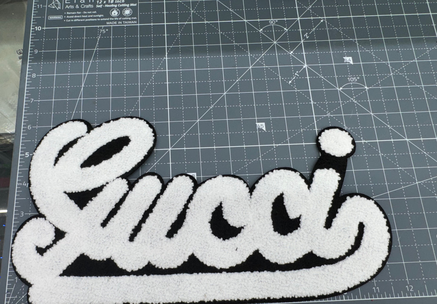 Large GG PATCH 11.5 inches