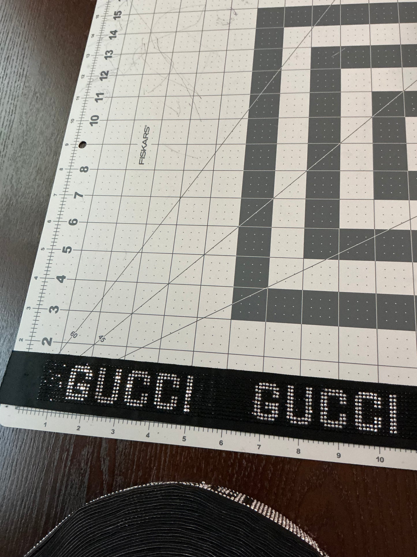 Iron on bling GG Ribbon ￼
