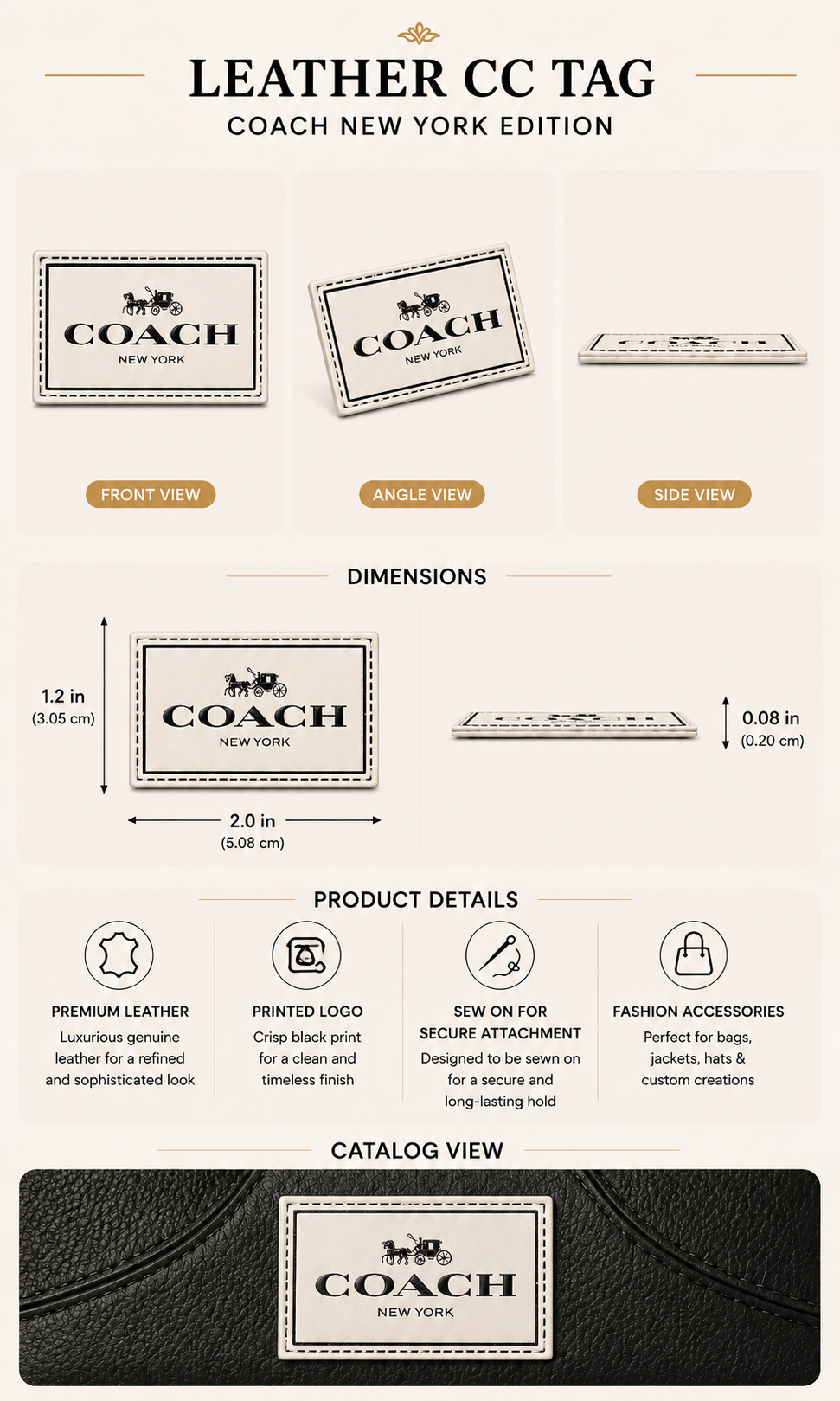 Coach tag