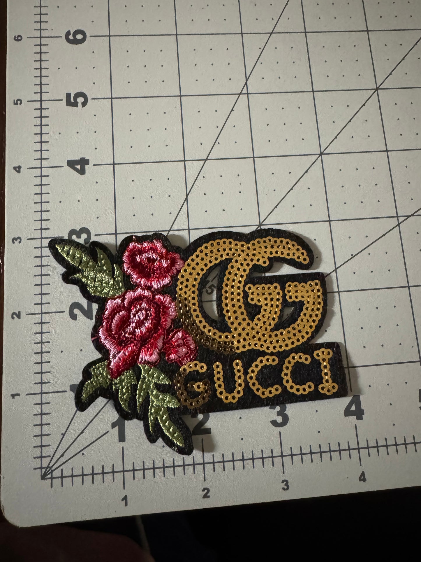 Designer Patches W/ flower