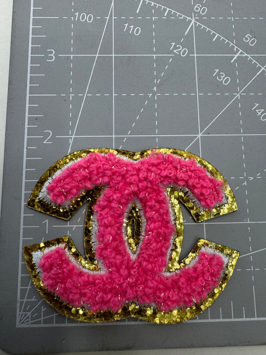Hot pink & Gold Patch