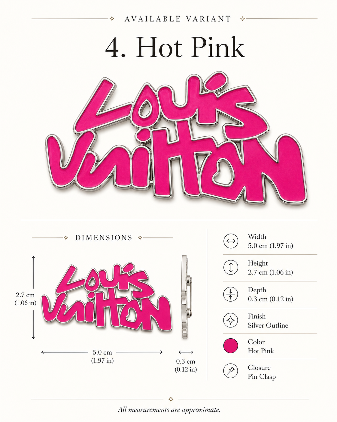 L.V charm catalog design