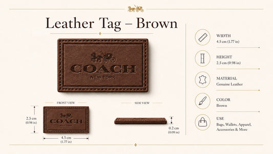 Brown coach tag