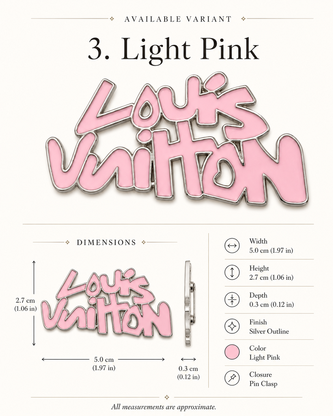 L.V charm catalog design