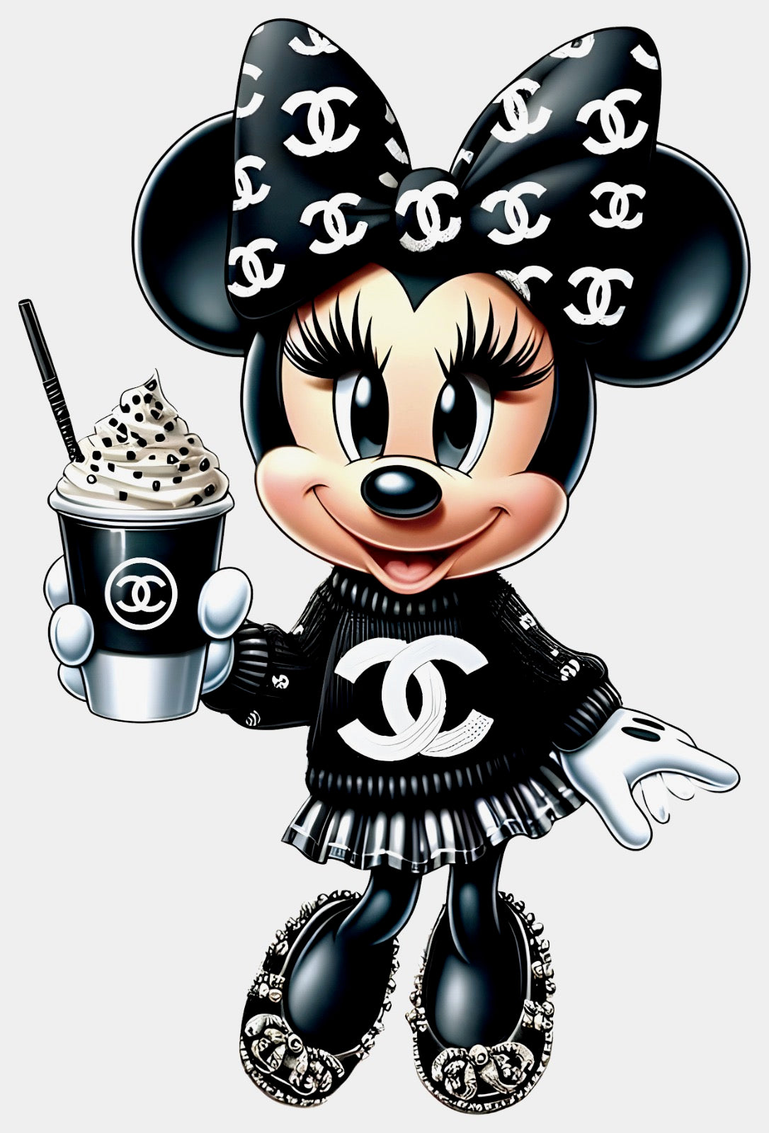 Black mini mouse channel logo