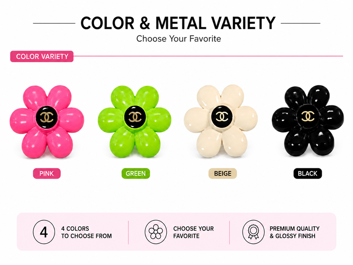 Flower Flat Back Charm