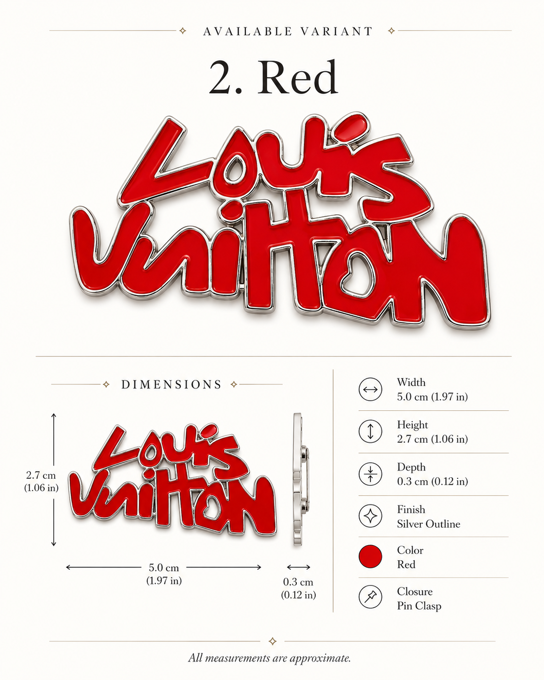 L.V charm catalog design