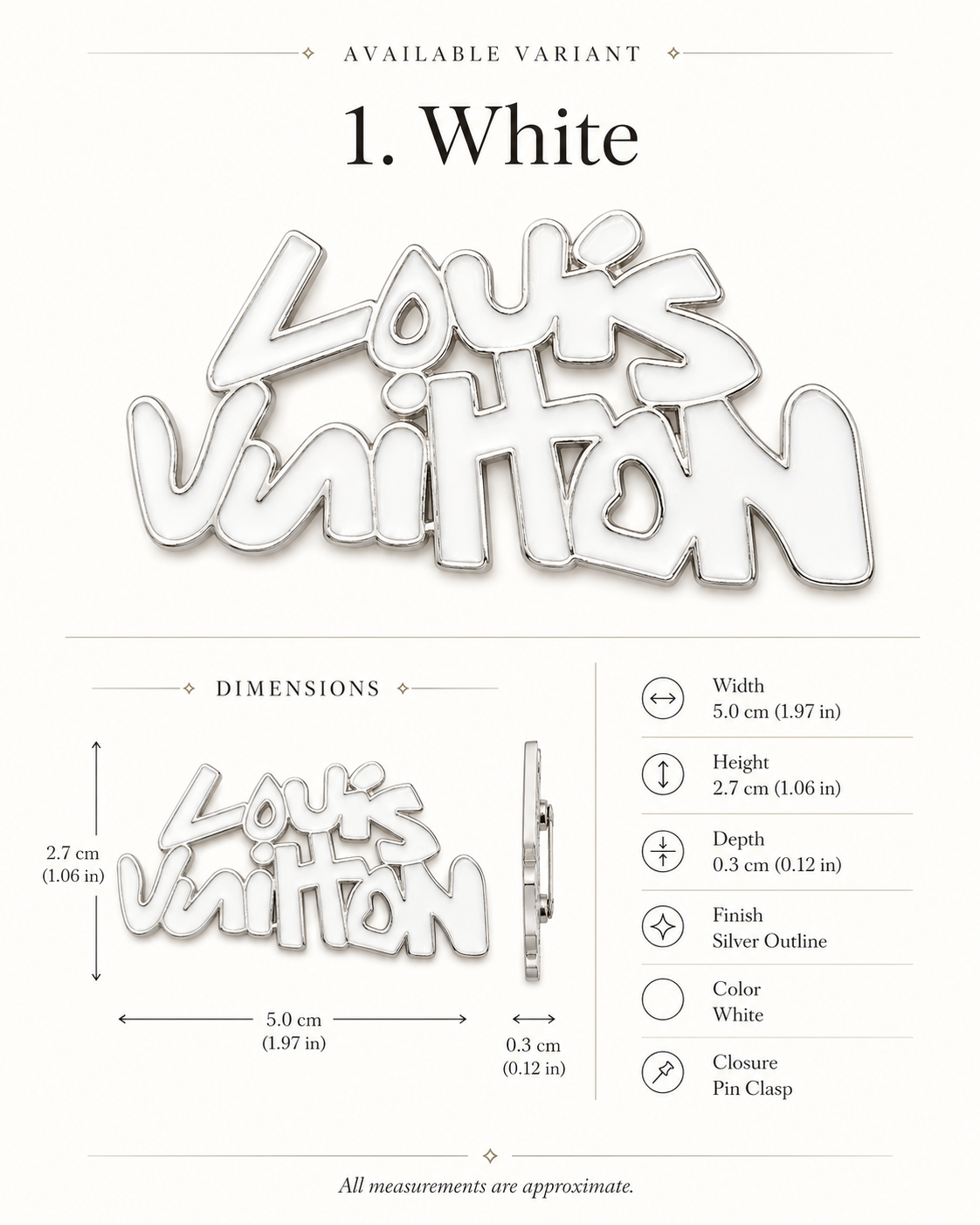 L.V charm catalog design